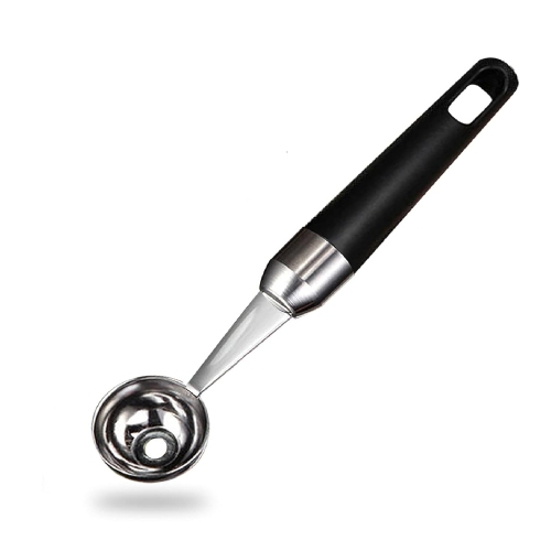 Baller Scoop,Stainless Steel Fruit Decoration Carving Knife,Melon Watermelon Cantaloupe Ice Cream Sorbet Dessert Dual Function Ball Spoon for Kitchen