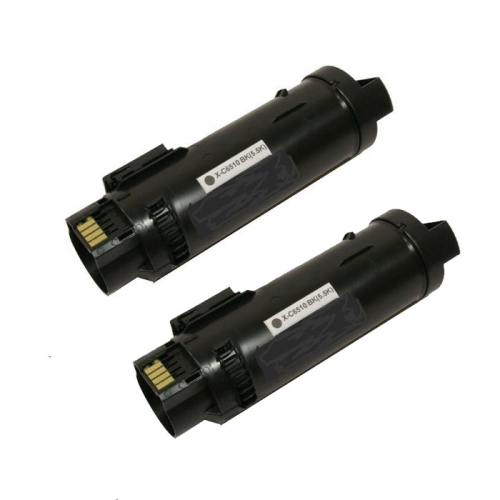 2PK Black Toner Cartridge Compatible 106R03480 for Xerox Phaser 6510, WorkCentre 6515 106R03477 106R03478 106R03479