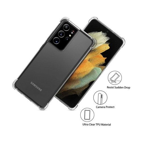 Galaxy S21 de Samsung| Étui rigide antichoc ATouchbo de qualité supérieure transparent | conception mince