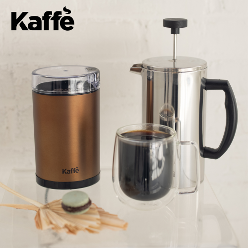 Kaffe Electric Coffee Grinder with Cleaning Brush - Copper - KF2030