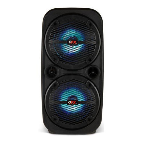 QFX PBX-8080 2x8" True Wireless Rechargeable Bluetooth Speaker with Light