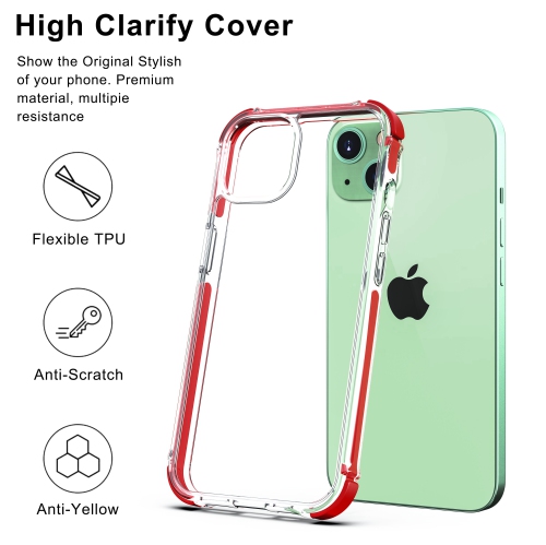 Juvenileway™ Tri Series is Rigid Protection accompanied with Contemporary Design for Apple iPhone 13 Red