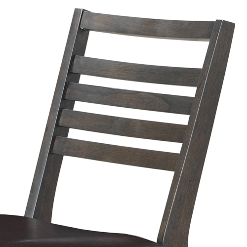 Topbuy Set of 2 Dining Side Chairs Wood, PU, Sponge