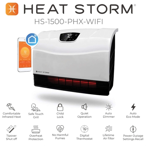 Heat Storm HS-1500-PHX-WIFI Infrared Heater