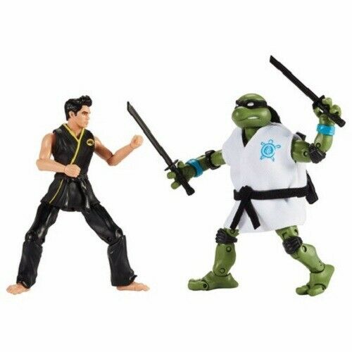 Teenage Mutant Ninja Turtles vs Cobra Kai 6 Inch Action Figure 2-Pack - Leonardo vs Miguel Diaz