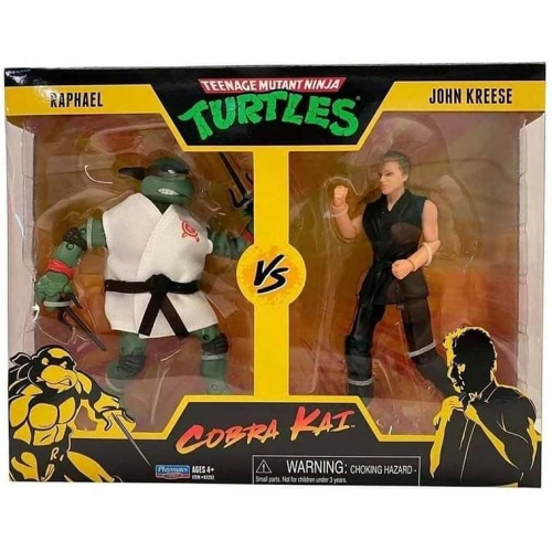 Teenage Mutant Ninja Turtles vs Cobra Kai 6 Inch Action Figure 2-Pack - Raphael vs John Kreese