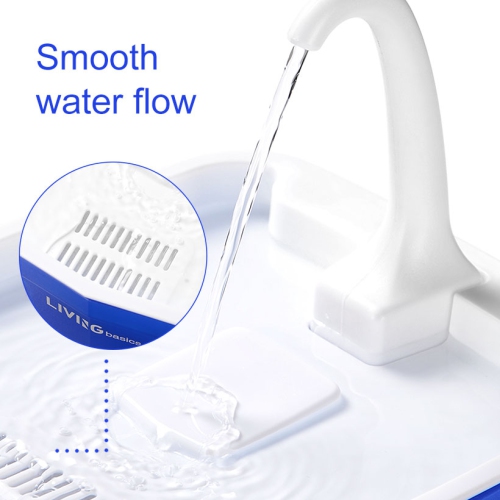 Automatic Cat Pet Water Fountain, Faucet spout, Translucent LED Light, 67oz, Ultra Quiet, AC Adapter