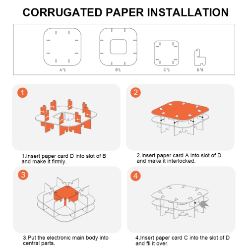 Auto-Shut Off Smart Interactive Cat Toy, Ambush Interactive Electronic Cat Toy with Rotating Feather for Indoor Kitty Entertainment Exercise Catching