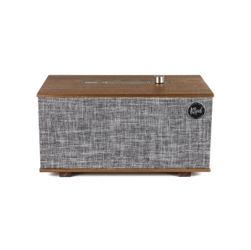 Klipsch The Three Bluetooth Wireless Speaker with Google Assistant - Walnut + Bonus Anti-Bacterial Touch Screen Cleaning Kit Bundle