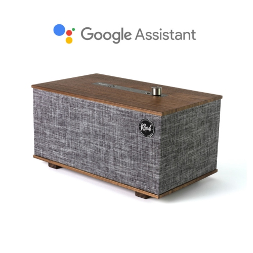 Klipsch The Three Bluetooth Wireless Speaker with Google Assistant - Walnut + Bonus Anti-Bacterial Touch Screen Cleaning Kit Bundle