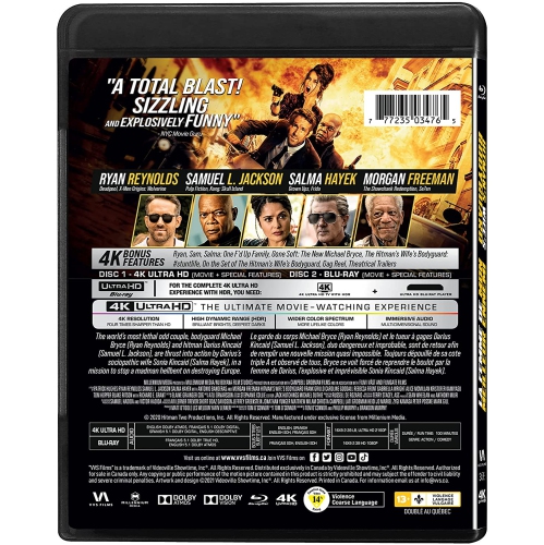 THE HITMAN'S WIFE'S BODYGUARD 4K+ Bluray [Blu-ray] (Bilingual)