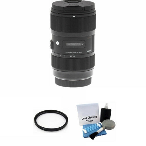 SIGMA  18-35MM F/1.8 Dc Hsm Lens for Canon + Uv Filter & Cleaning Kit Bundle My husband loves to do videos and i love to take pictures, this was the best of both worlds