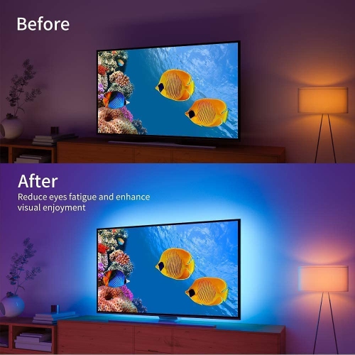 Rétroéclairage TV LED, Éclairage de bande TV, Écran TV et moniteur PC,  Rétroéclairage TV 3m, 30 lampes par mètre