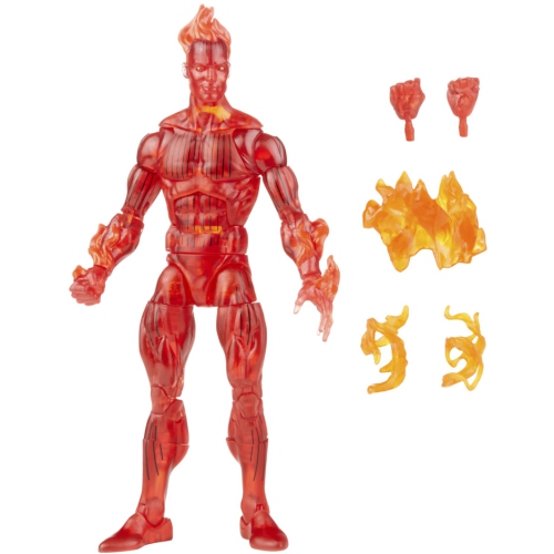 Marvel Legends Retro 6 Inch Action Figure Fantastic Four - Human Torch
