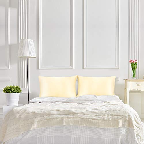 JINAMART Silky Satin Pillowcase - Ultra-Soft Satin Pillow Cases for Hair and Skin | Hypoallergenic Pillows Case with Hidden Zipper Closure,