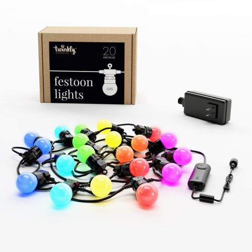 Twinkly Festoon Lights – 20 RGB Starter Kit – Generation II