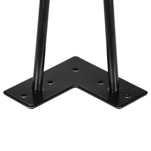 28" Metal Hairpin Rod Table Desk Legs, Set o 4 DIY Home Furniture Kits with Bonus Rubber Floor Protectors