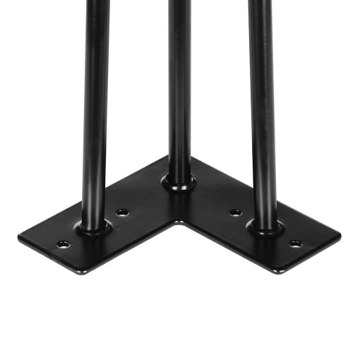 16" Metal Hairpin Furniure Legs Desk Legs, Set of 4 DIY Hairpin Table Kits with Bonus Rubber Floor Protectors