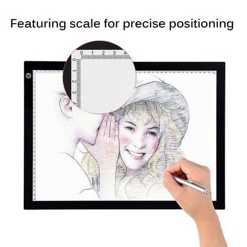 Carnet de dessin de repérage à DEL A4 avec adaptateur, luminosité réglable pour le pochoir, animation 2D, calligraphie, gaufrage, collimage,