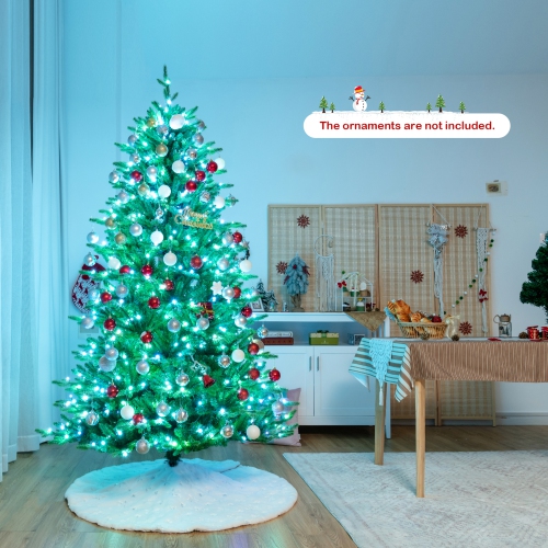 Gymax 6 FT Pre-lit Artificial Christmas Tree w/ APP Control & 15 Lighting Modes