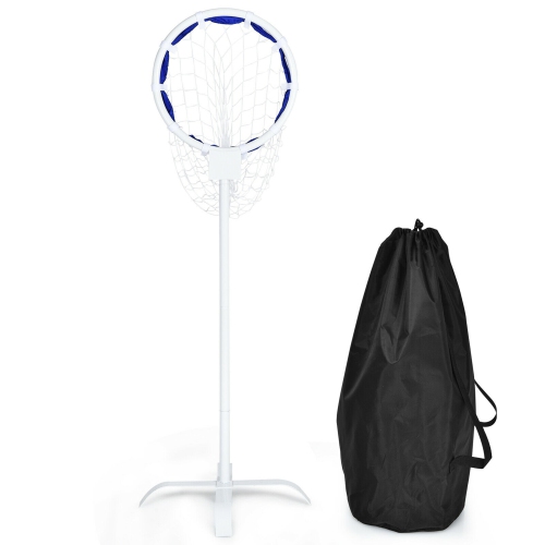 Gymax Outdoor Toss Target Metal Flying Disc Stand w/Storage Bag