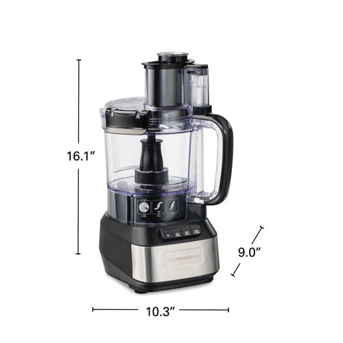 Robot culinaire Stack & Snap de Hamilton Beach - 12 tasses - Noir