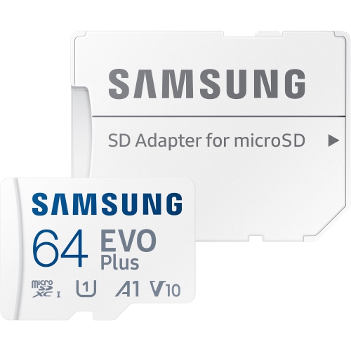 Samsung EVO Plus 64GB microSDXC 130MB/s Micro SD Memory Card with Adapter