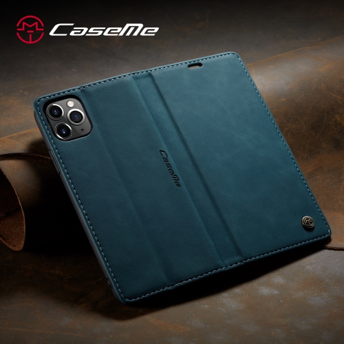 CaseMe Wallet Case Anti-Fall Retro Handmade Leather Magnetic Case Card Slot for iPhone 13 Pro Max - Free Shipping