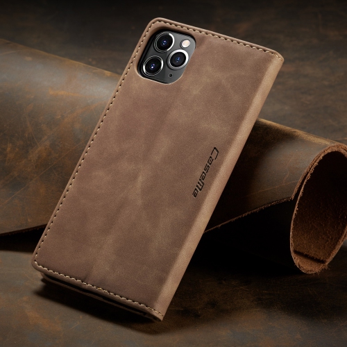 CaseMe Wallet Case Anti-Fall Retro Handmade Leather Magnetic Case Card Slot for iPhone 13 Pro Max - Free Shipping
