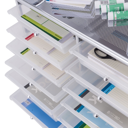 Topbuy 12 Drawer Rolling Storage Cart Organizer