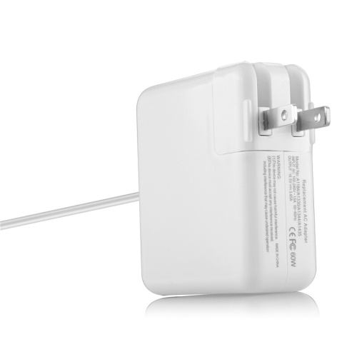 60W Power Adapter Compatible with Apple MagSafe 2 T-Tip, Replacement Charger for MacBook Pro Retina MF843, MF839, A1425, A1502 Power Supply LED