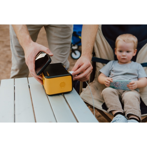 ROCKSOLAR Power Station with Solar Panel - RS81 80W Weekender Portable Power Generator Kit and 30W 12V Foldable Solar Panel