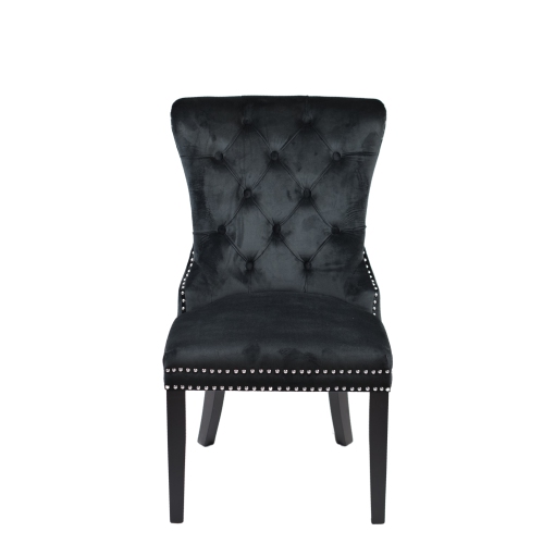 Madrid Black 5Pc Solid Wood Dining Set