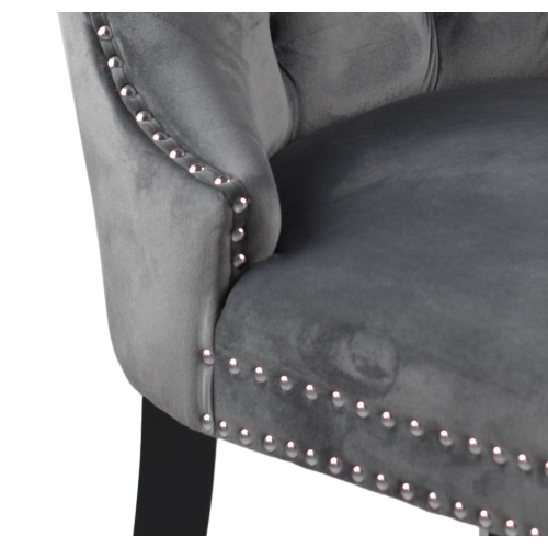 Madrid Dark Grey 5Pc Solid Wood Dining Set