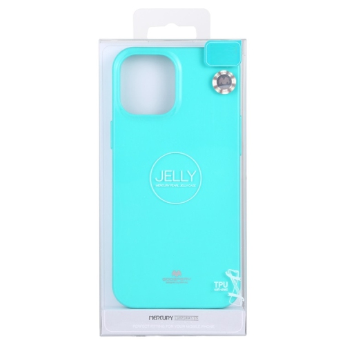 TopSave Goospery Pearl Jelly Slim Thin Rubber Case For Iphone 13 Mini(5.4"), Teal/Mint