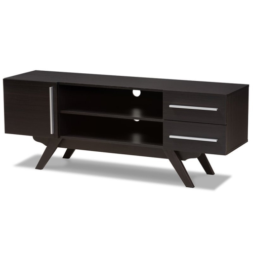 BOWERY HILL  60" Tv Stand In Dark Brown