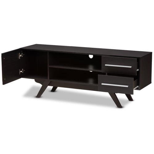 Bowery Hill 60" TV Stand in Dark Brown