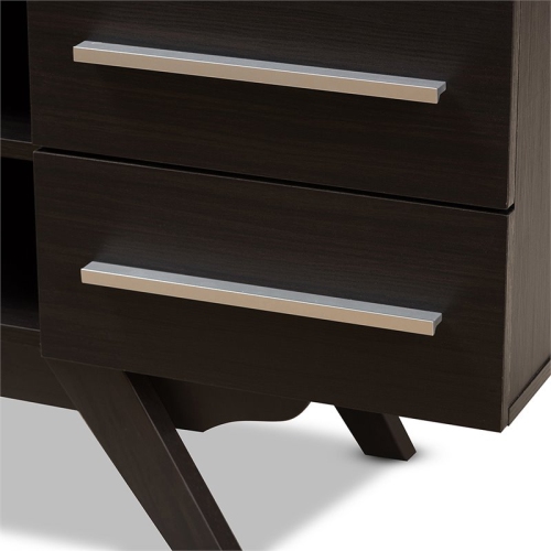 Bowery Hill 60" TV Stand in Dark Brown