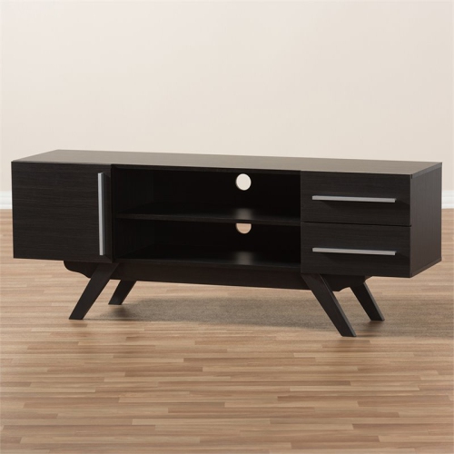 Bowery Hill 60" TV Stand in Dark Brown