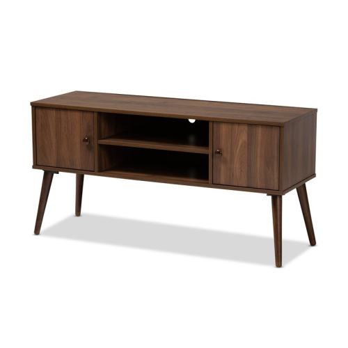 BOWERY HILL  2-Door Wood Tv Stand In Brown