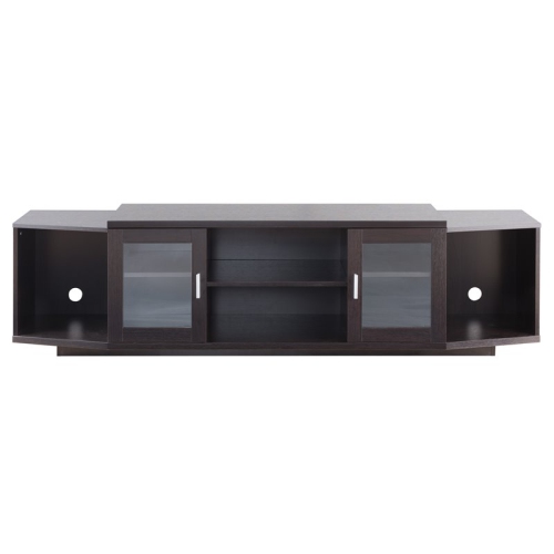 FURNITURE OF AMERICA  Vinnie Modern Wood 72-Inch Tv Stand In Cappuccino