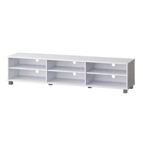 CorLiving Hollywood White Wood TV Stand for TV's up to 85"