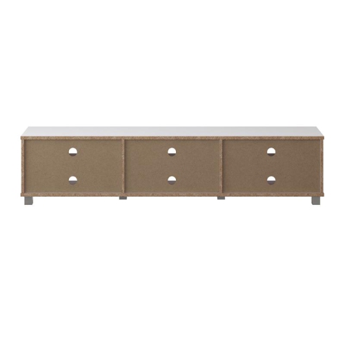 CorLiving Hollywood White Wood TV Stand for TV's up to 85"