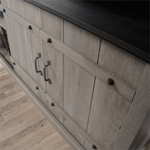 Sauder Engineered Wood TV Stand For TVs Up To 70" in Mystic Oak