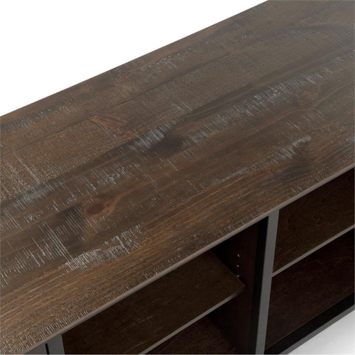 Furniture of America Ronda Industrial Wood 60-Inch TV Stand in Weathered Oak