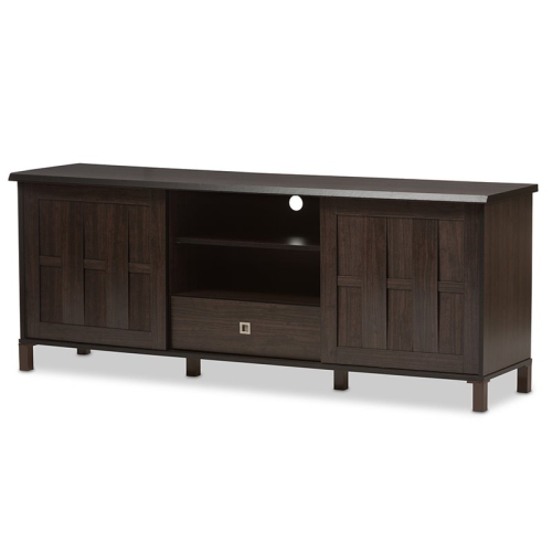 BOWERY HILL  70" Tv Stand In Dark Brown