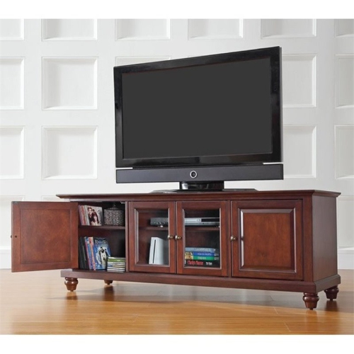 Bowery Hill 60" Low Profile TV Stand in Mahogany