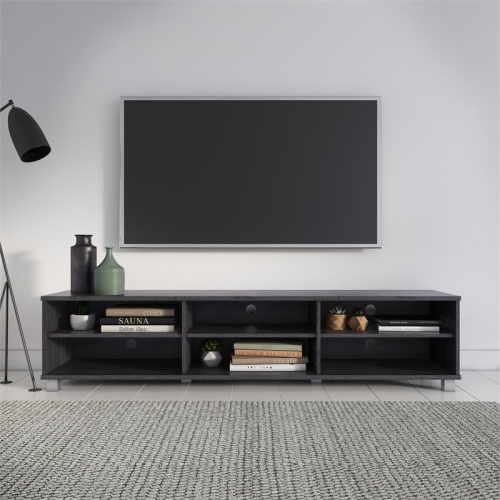 CorLiving Hollywood Gray Wood Grain TV Stand for TVs up to 85"