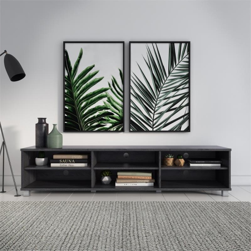 CorLiving Hollywood Gray Wood Grain TV Stand for TVs up to 85"