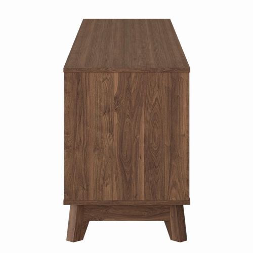 CorLiving Hollywood Brown Wood Grain TV Stand with Drawers for TVs up to 85"